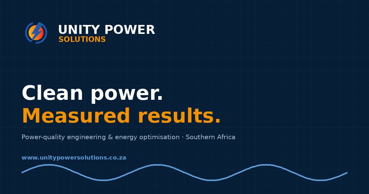 Unity Power Solutions – Clean Power. Measured Results.